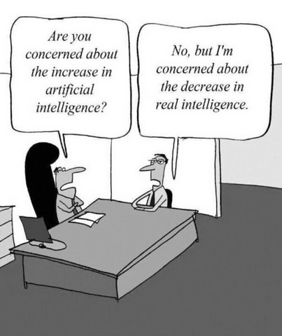 Are you concerned about the increase in artificial intelligence ?
