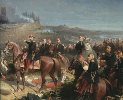 Napoléon III à la bataille de Solferino